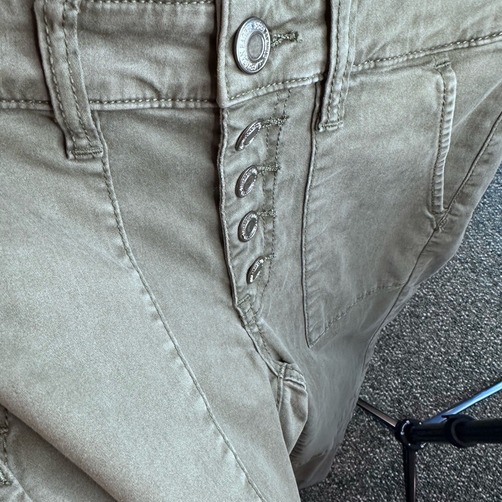 American Eagle Outfitters Gray Super Stretch Pants - Picture 3 of 5
